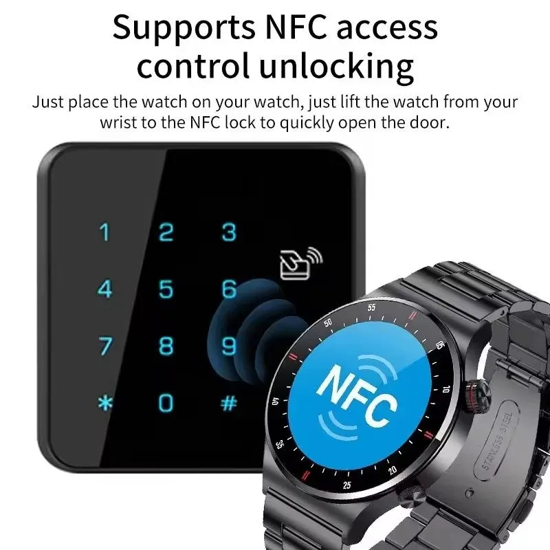 NFC Waterproof Health Smartwatch (plus 1 free strap)