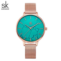 rosegold green
