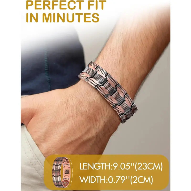 Copper magnetic bracelet—Relieve fatigue, for Weightloss and promote blood circulation