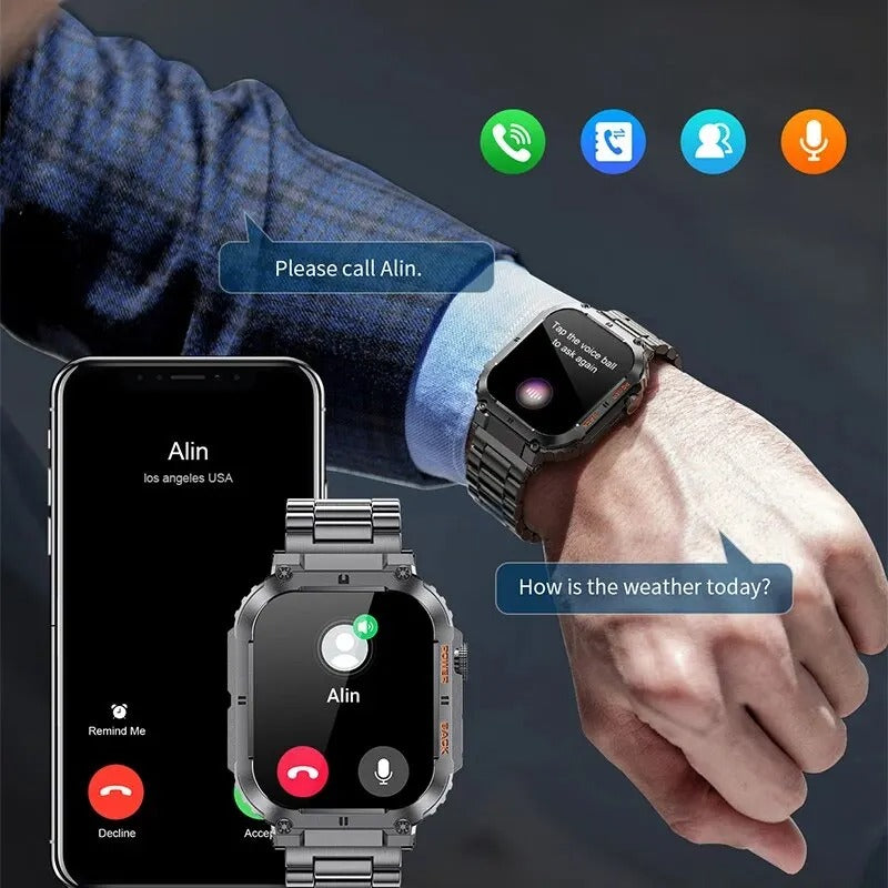 Hombre Health Fitness Smartwatch (plus 1 free strap)