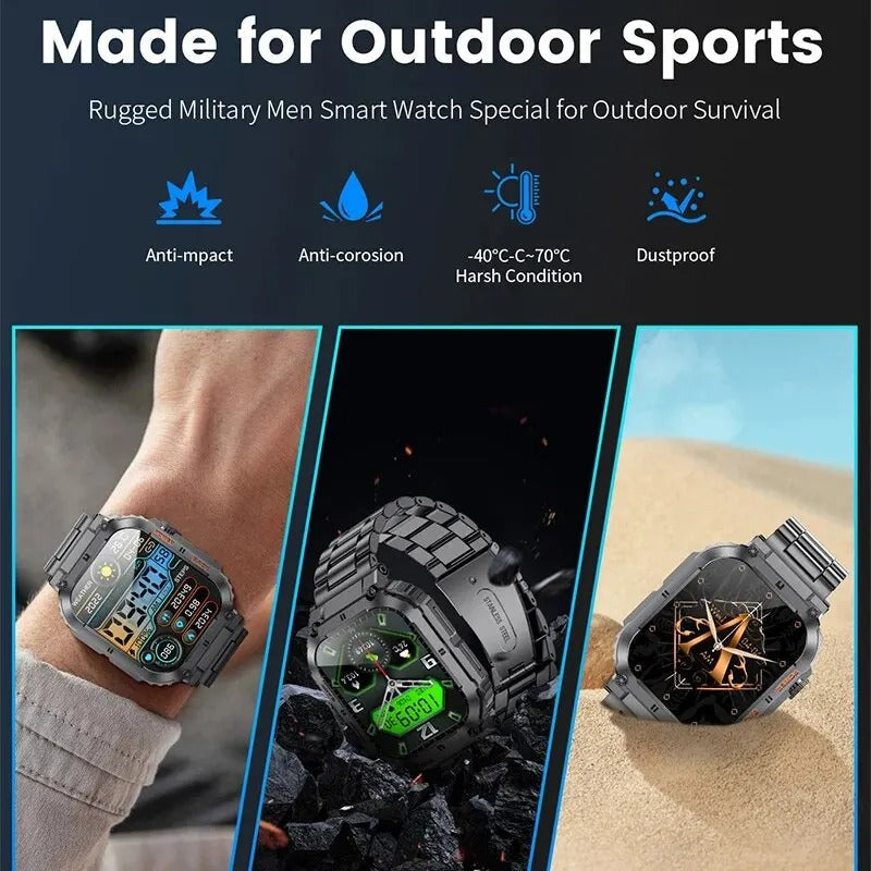 Hombre Health Fitness Smartwatch (plus 1 free strap)