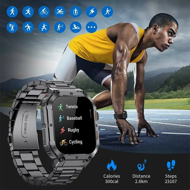 Hombre Health Fitness Smartwatch (plus 1 free strap)