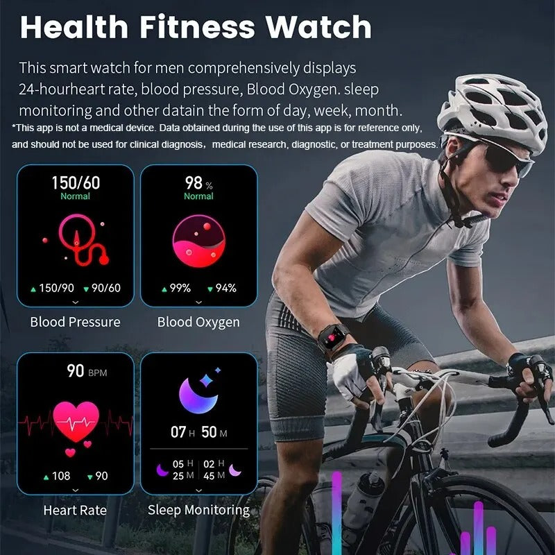 Hombre Health Fitness Smartwatch (plus 1 free strap)