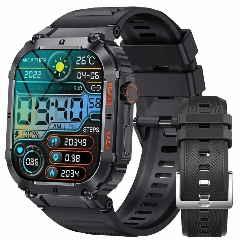 Hombre Health Fitness Smartwatch (plus 1 free strap)