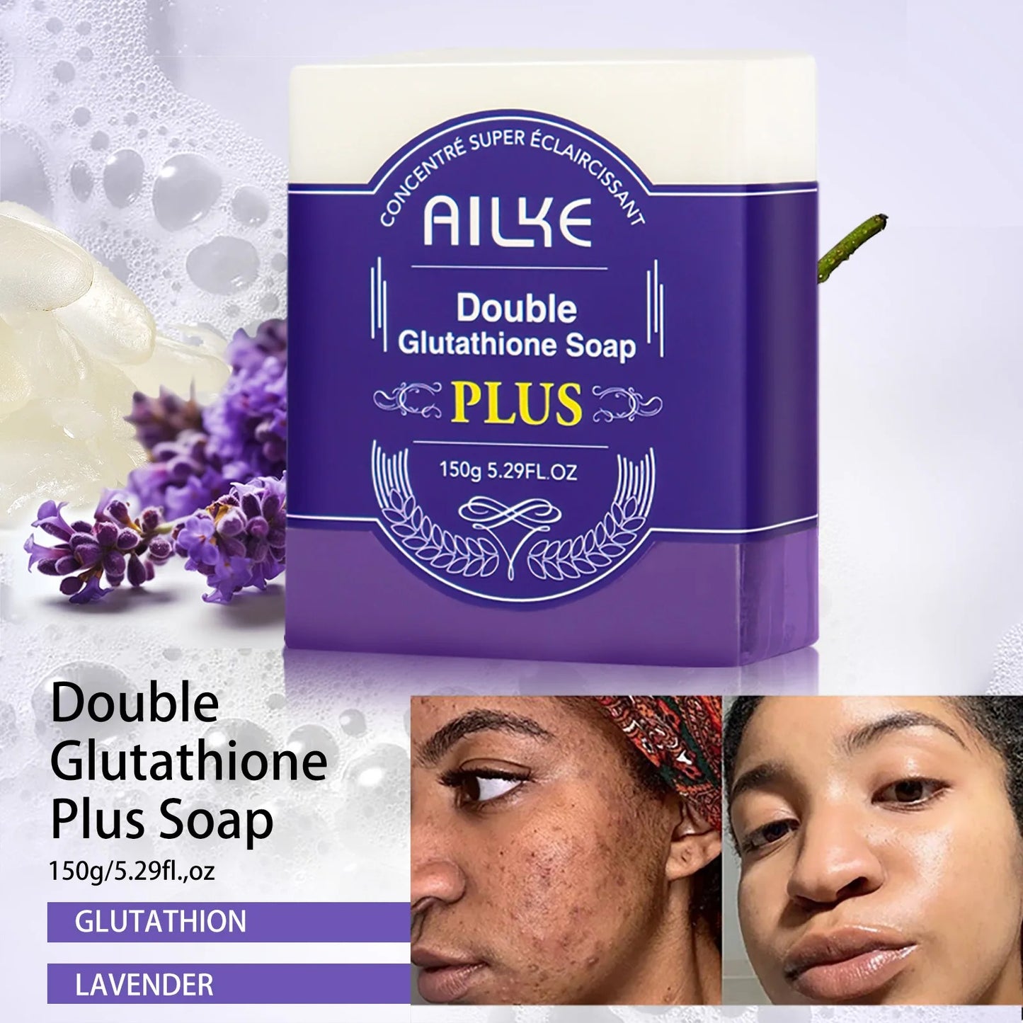 AILKE Anti Spots, Smooth Skin Soap, Scented Bar, for All Skin Types