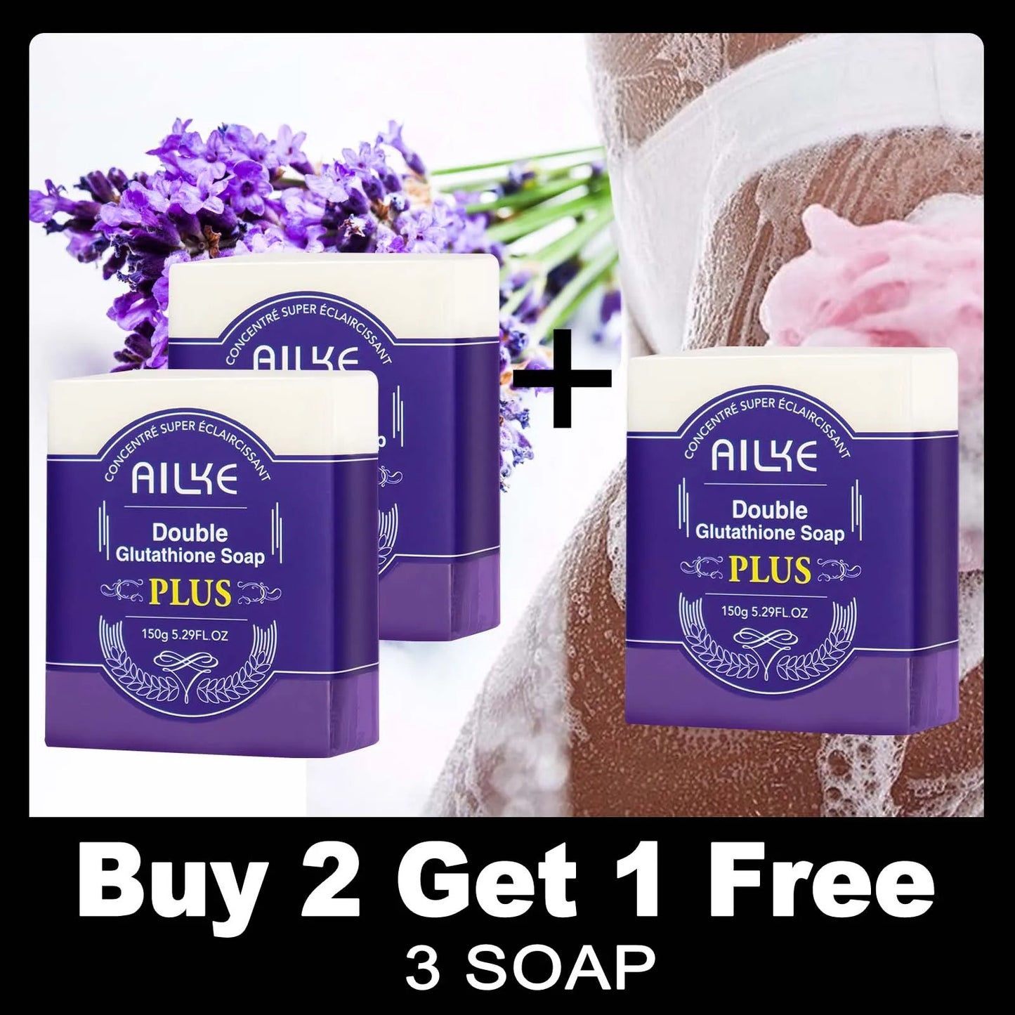 AILKE Anti Spots, Smooth Skin Soap, Scented Bar, for All Skin Types