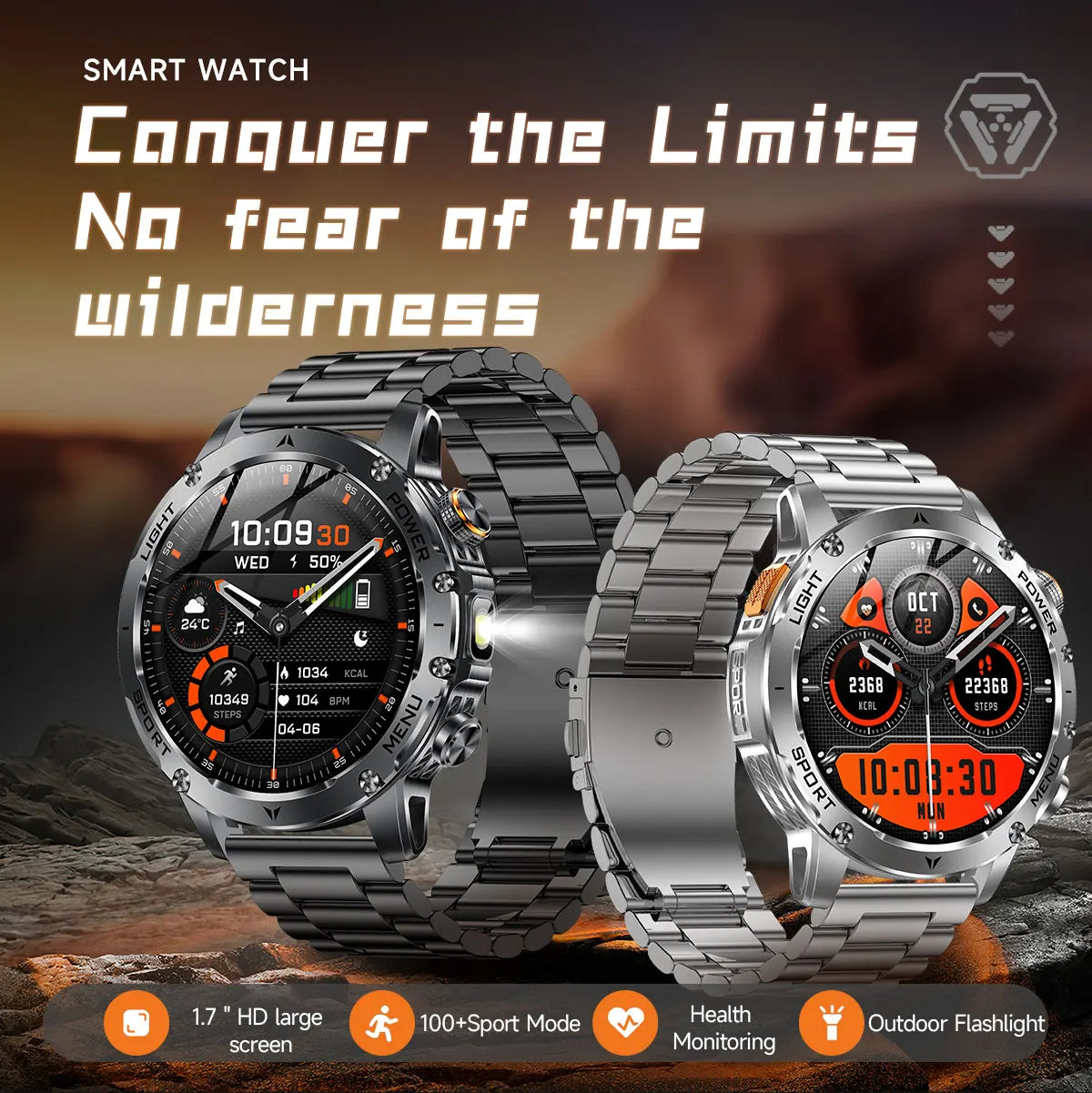 Ironclad Titan™ | Military-Grade Outdoor Smart Watch