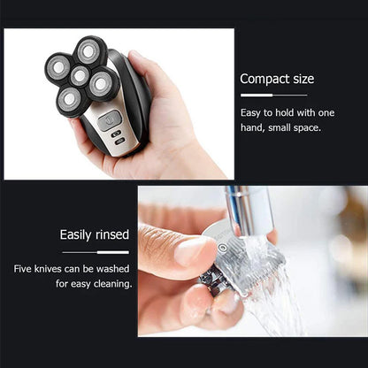 GroomPro 5 in 1 Portable rechargeable Shaver