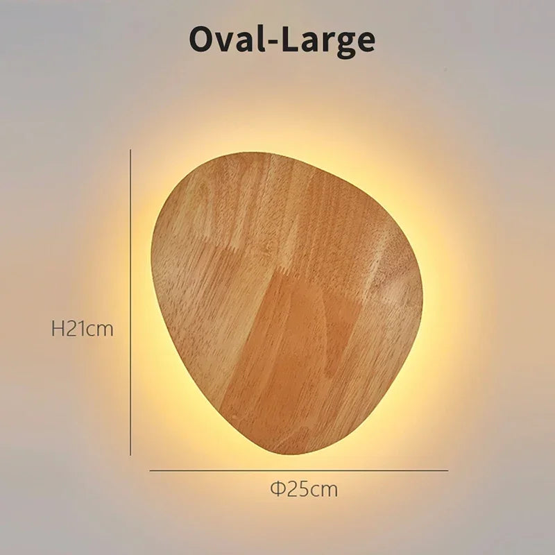 Minimalist Wooden Wall Light