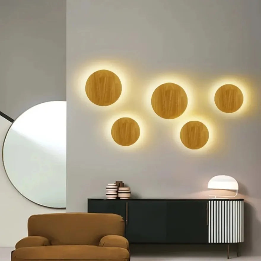 Minimalist Wooden Wall Light