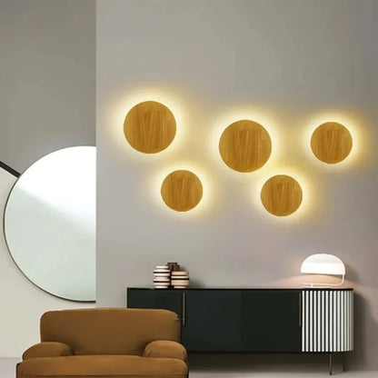 Minimalist Wooden Wall Light