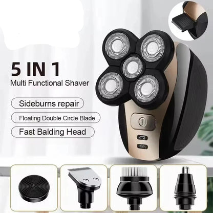 GroomPro 5 in 1 Portable rechargeable Shaver