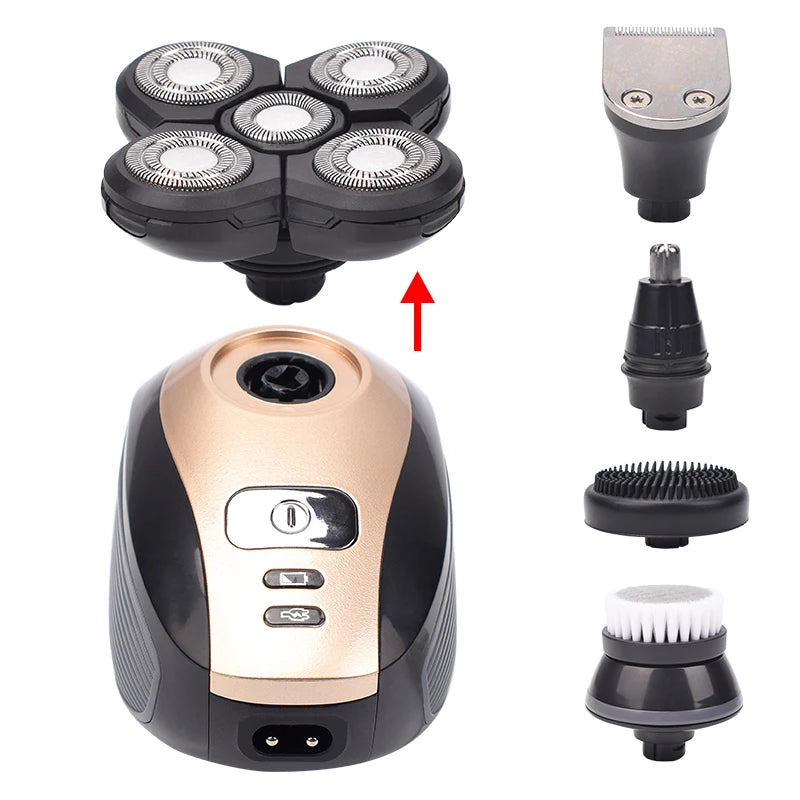 GroomPro 5 in 1 Portable rechargeable Shaver
