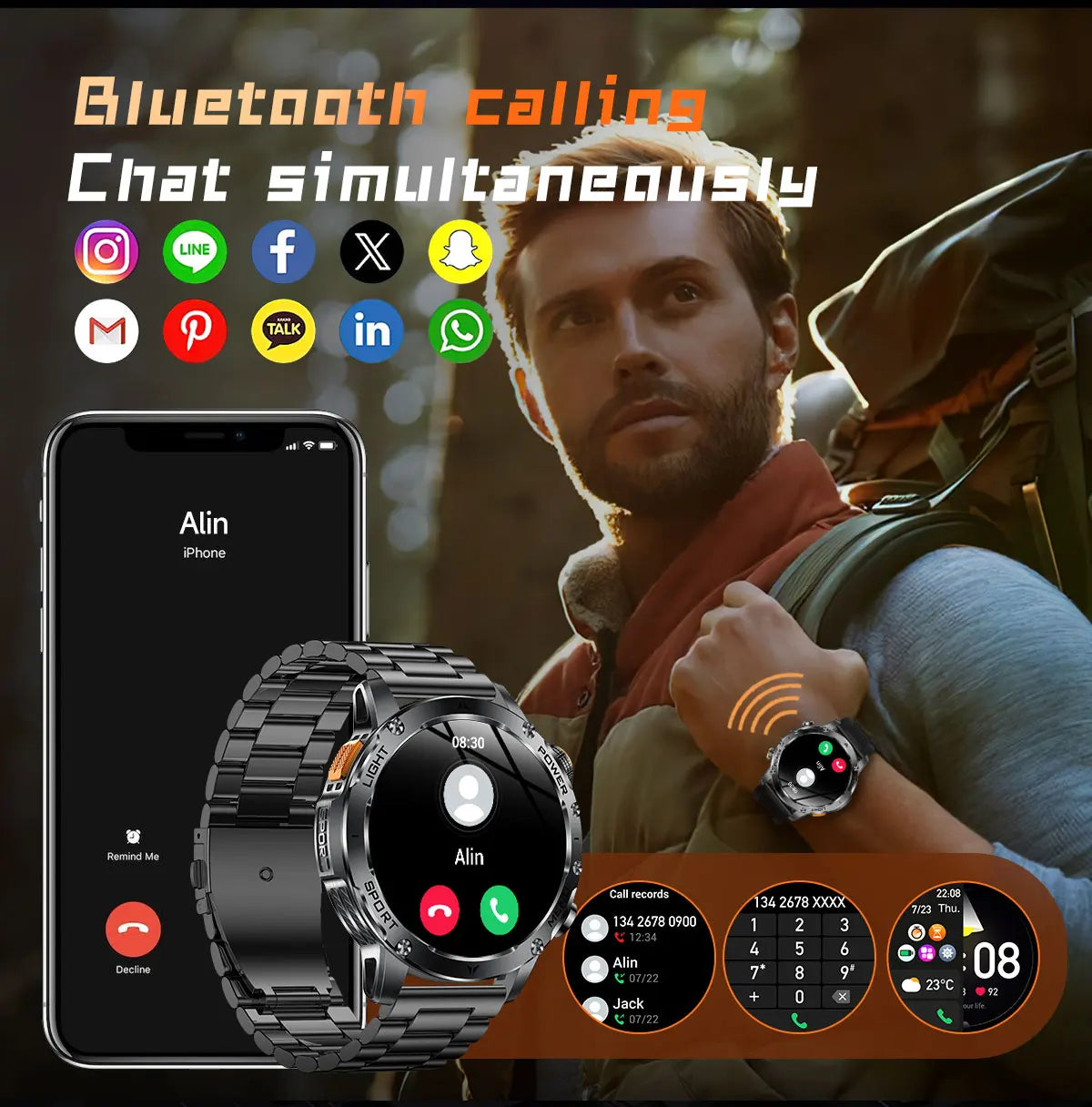 Ironclad Titan™ | Military-Grade Outdoor Smart Watch