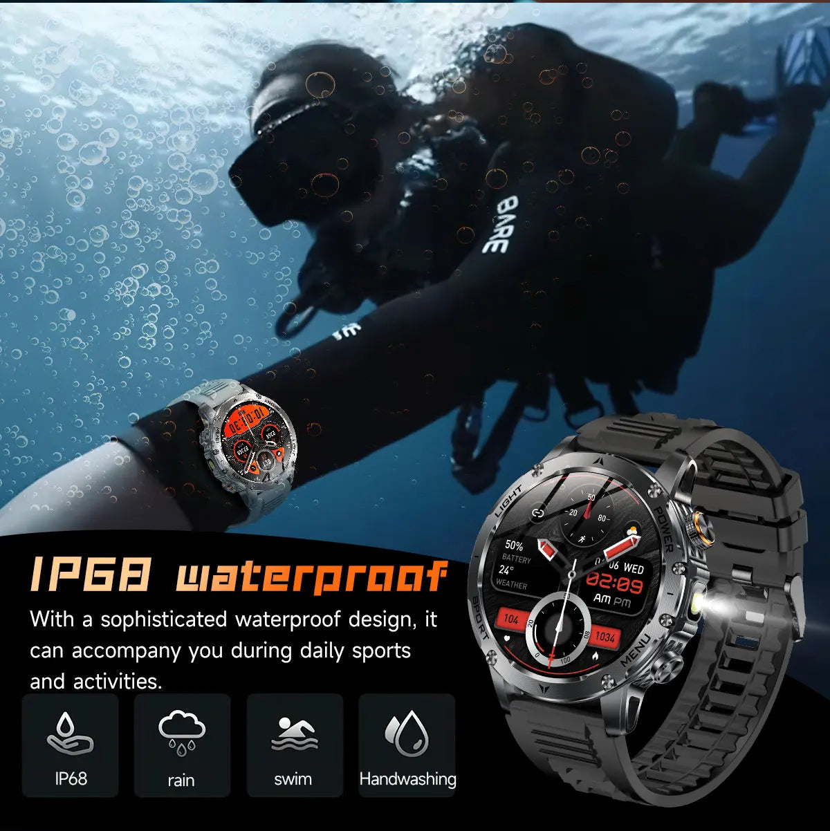 Ironclad Titan™ | Military-Grade Outdoor Smart Watch