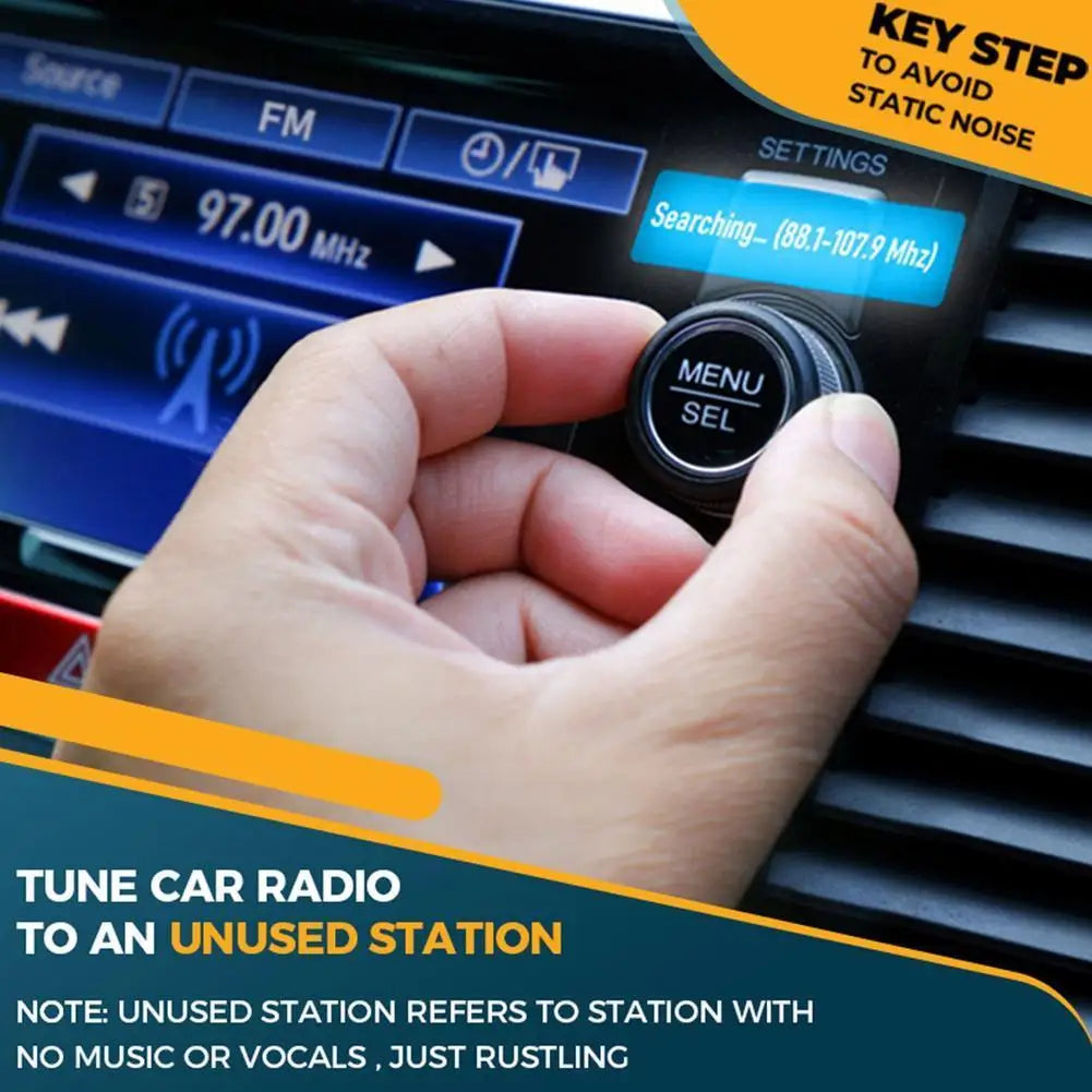 Bluetooth 5.3 FM Transmitter 4 Port USB Car Charger Type C PD 250W Fast Charging Adapter