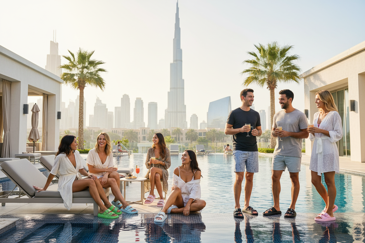 Dubai Poolside CloudSlide Hero Image