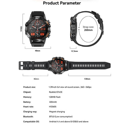 K52 Vanguard™ | Large-Screen Outdoor Smart Watch