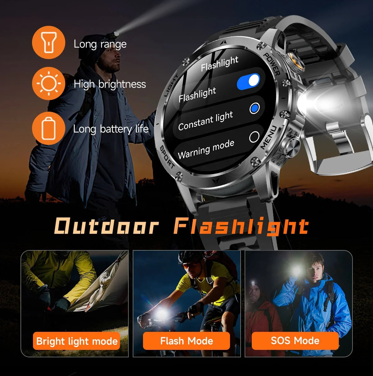 AK87 Sentinel™ | Rugged Bluetooth Calling Smart Watch
