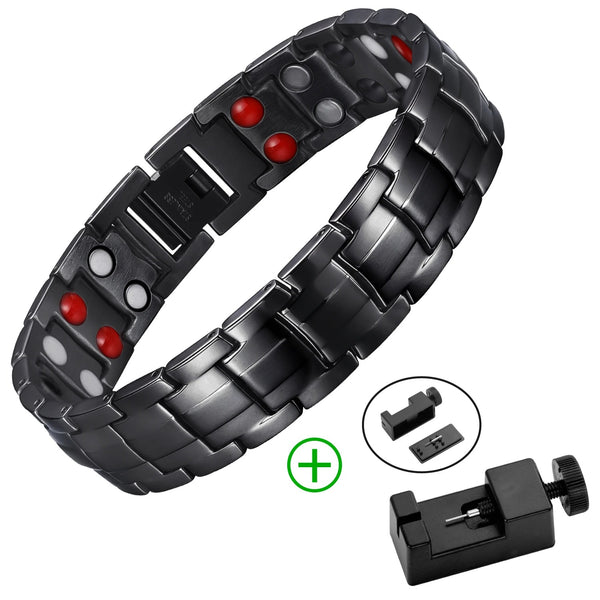 Health Magnetic Stainless-Steel Bracelet for Weightloss, Arthritis, balanced sleep (anti stress), and Anti-Radiation