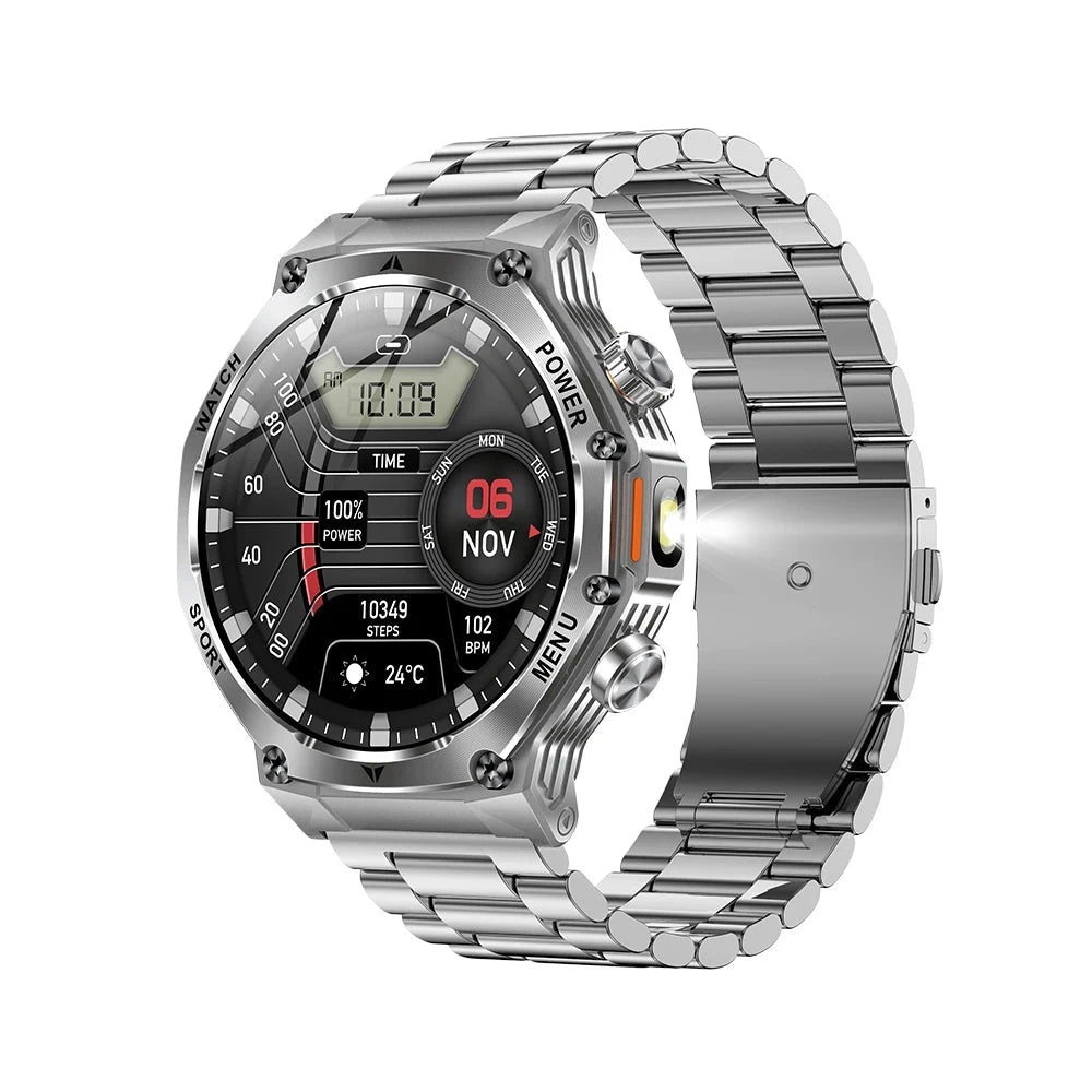 AK82 Sentinel Pro™ | Rugged HD Smart Watch with Flashlight